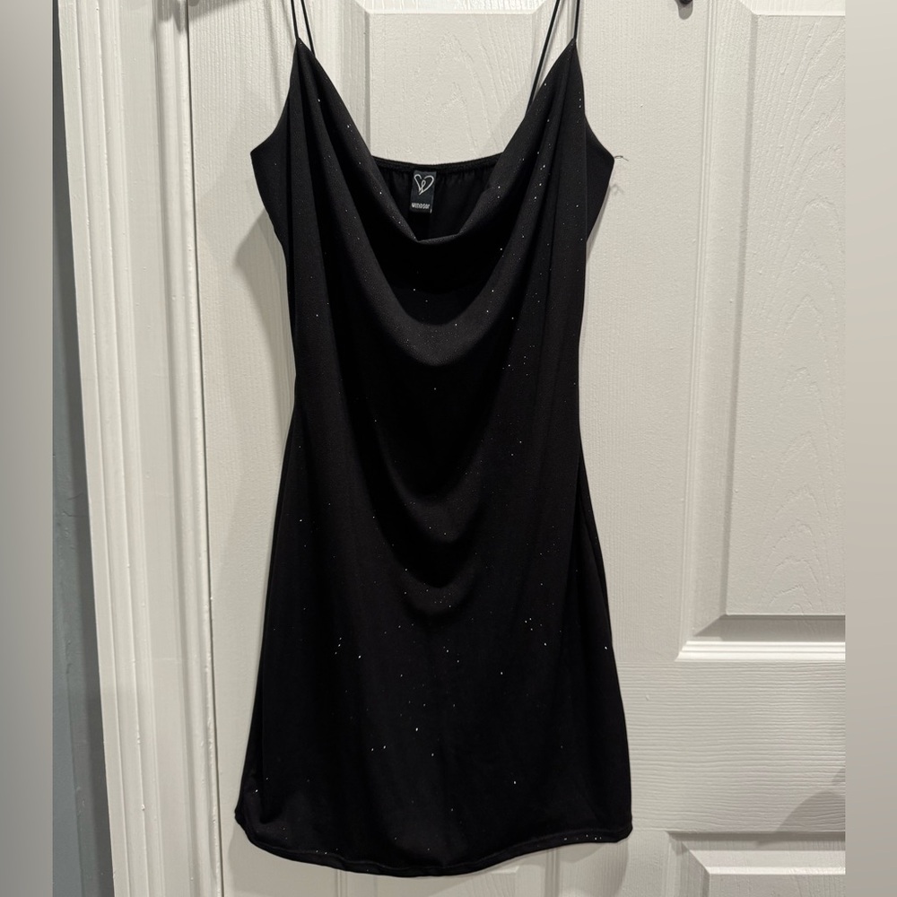 Windsor Black Cowl Neck Dress
